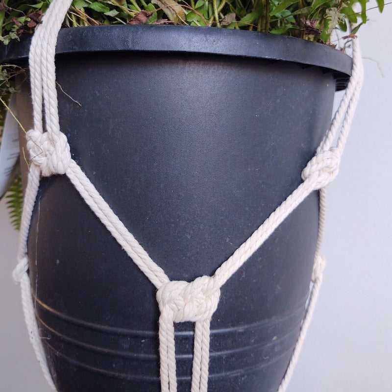 macrame plant hanger cotton
