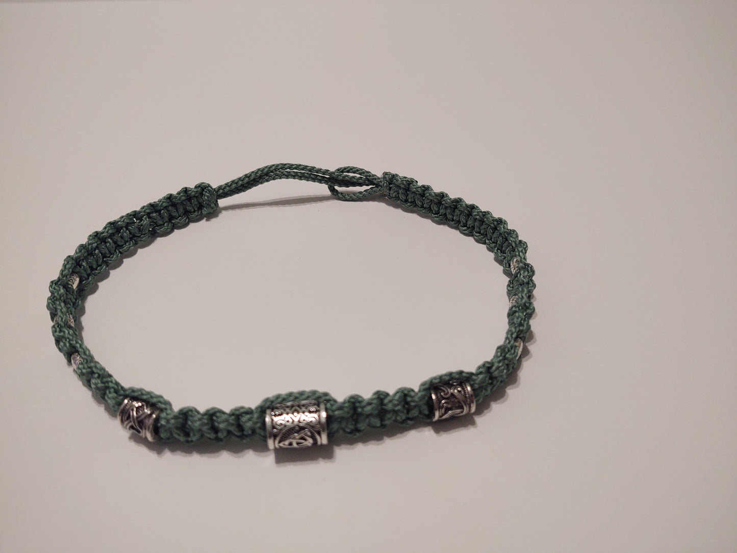 Macrame Choker Necklace - Metal Beads