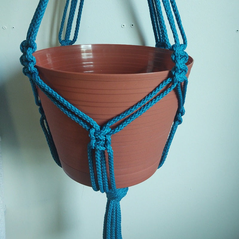 macrame plant hanger 38 inches long for indoor or outdoor use