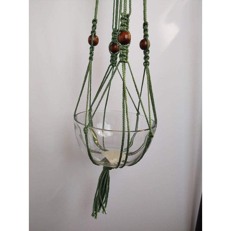 Macrame Plant Hanger beaded